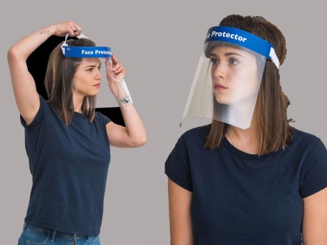 מגן פנים שקוף נגד קורונה